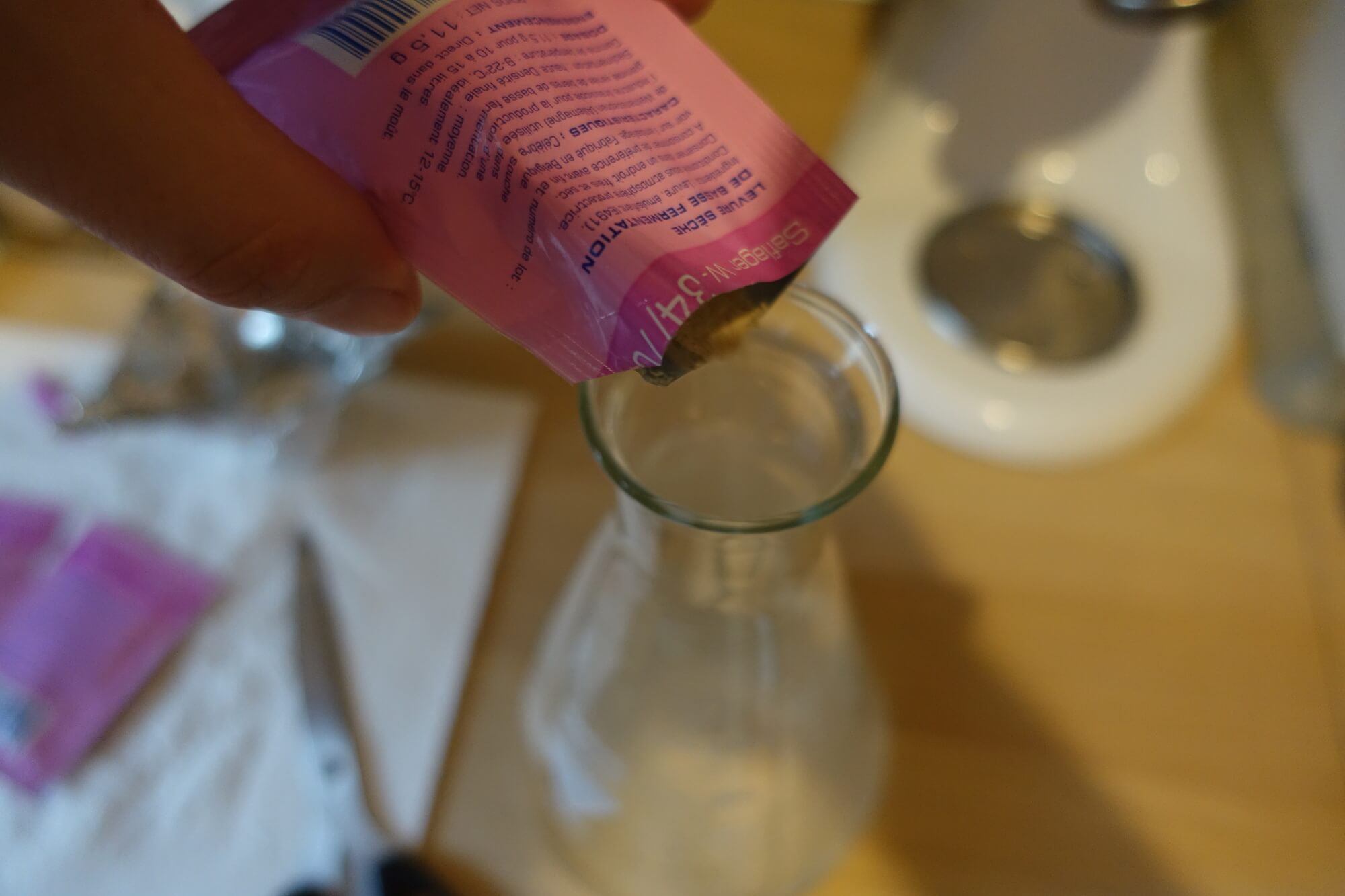 reidratar fermento seco